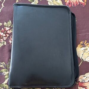 Vintage Coach Black Leather Day Planner